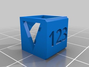 temperature calibration cube 3d printing tests customized 3d print model - Mito3D