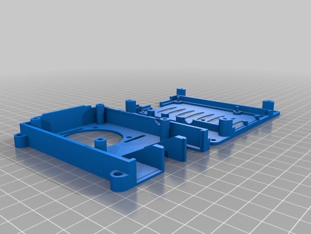 rpi-4b montieren 3d Drucker Zubehör raspberry pi 4b Fall pi-Fall mounten 3D print model - Mito3D