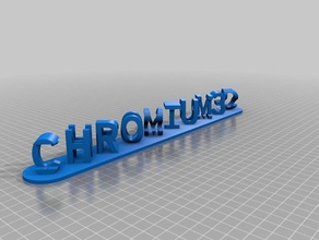 chromium3d Branchen Schilder & logos kundengebundene 3d print model - Mito3D