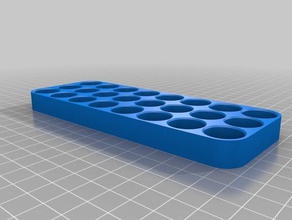 my customized 3x8 cr123 battery holder tool holders & boxes 3d print model - Mito3D