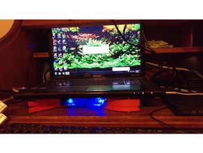 Stand soğutucu 120 mm laptop bilgisayar 120mm fan Bilgisayar fanı ayakları stand usb kablosu 3d print model - Mito3D