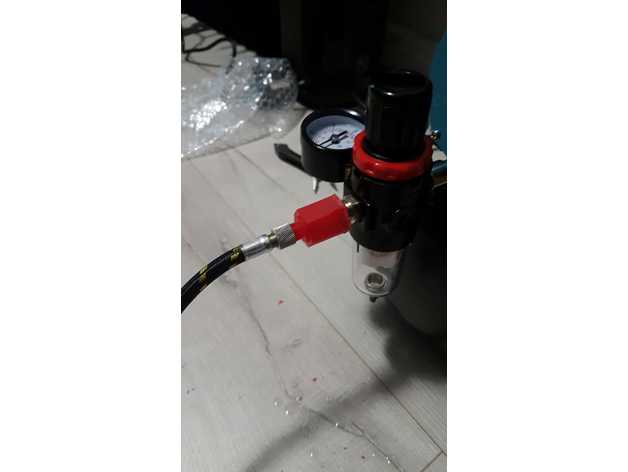 1 4 bsp female 8 male adapter parts airbrush compressor 3D print model - Mito3D