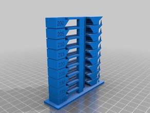 petg temperature tower 3d printing tests customized 3d print model - Mito3D