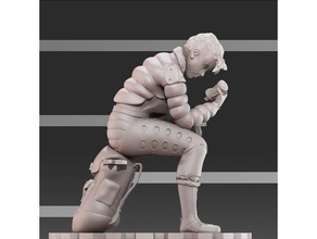 vera-cyberpunk kız ceket ver insanlar azorean cyberpunk kadın tamirci heykel statuete 3d print model - Mito3D