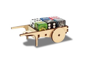 d6 dadi carrello di taglio laser i cart dicecart il lasercut carro 3d print model - Mito3D
