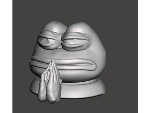 monkahmm creatures emote monka pepe frog twitch 3d print model - Mito3D