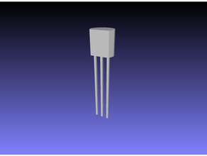 92 package de modèle l'électronique bc547 bc548 bc557 bc558 le bricolage passe-temps lm35 lm7805 npn onewire pnp transistor 3d print model - Mito3D