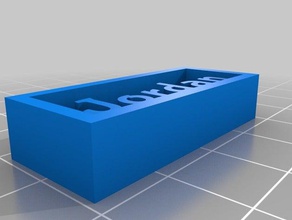 jordan lernen kundengebundene 3d print model - Mito3D