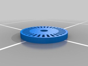 my customized parametric encoder wheel - public domain parts 3d print model - Mito3D