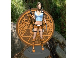 tomb raider lora croft heykeller aksiyon figürü 3d print model - Mito3D