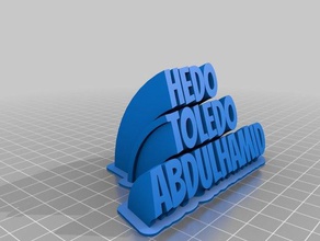 hedo de la oficina personalizado 3d print model - Mito3D