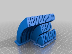 hedo1 de la oficina personalizado 3d print model - Mito3D
