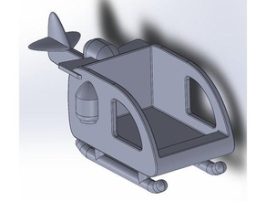 supportless bola de fogo island - olá-copter brinquedos & games 3d print model - Mito3D
