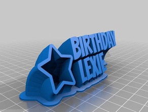 lexie office customized 3d print model - Mito3D
