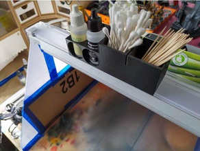 airbrush istasyonu Organizatör hobi 3d print model - Mito3D
