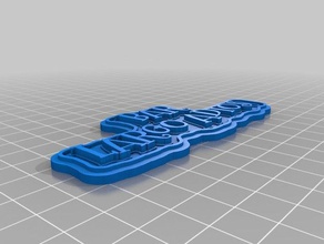 bar largo adios segni e loghi su misura 3d print model - Mito3D