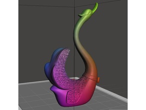 stronghero3d par de cisnes animais cisne 3d print model - Mito3D