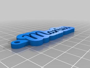 marius neuen ring Schlüsselanhänger kundengebundene 3d print model - Mito3D