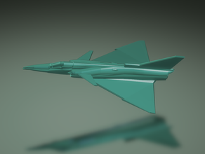 iai kfir c2 vehicles fighter bomber iaf israel middle east mirage 3d print model - Mito3D