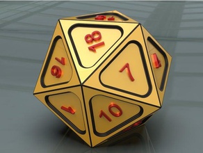 20 sided dice toys & games 3d print model - Mito3D