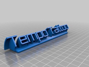 tempo tattoo office customized 3d print model - Mito3D