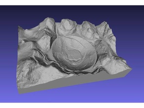 arecibo lernen Gericht Geographie lidar Berg-Topographie Parabol Schüssel radio-Astronomie relief 3d print model - Mito3D