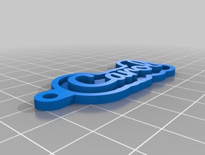 mi tecla personalizada de la cadena su nombre personal llaveros personalizado 3d print model - Mito3D
