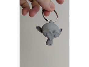suzanne chave de cadeia blender macaco os acessórios 3d chaveiros o chaveiro macacos 3d print model - Mito3D