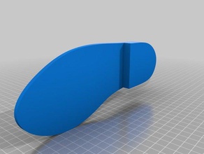 outsole left 3d printing 3d print model - Mito3D