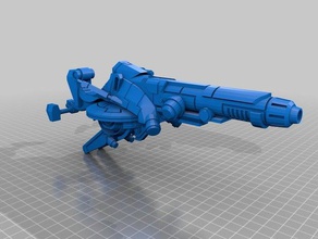 tau pistola al plasma speeder bike giochi warhammer 40k 3d print model - Mito3D