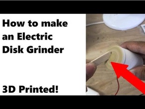 electric disk grinder electronics diy motor sander 3d print model - Mito3D