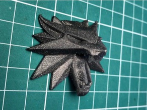 witcher lupo scuola medaglione magnete del frigorifero arredamento 3d print model - Mito3D