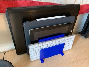 electronics stand ipad laptop 3d print model - Mito3D