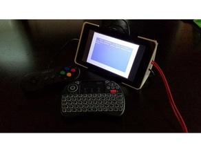 raspberry pi tela de 7 polegadas mínimo rollbar caso - fácil impressão sem suporte eletrônica 3d print model - Mito3D