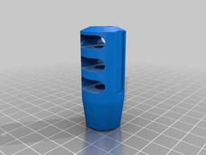 airsoft 3-Kammer-Mündungsbremse hobby Schnauze Mündungsbremse 3d print model - Mito3D