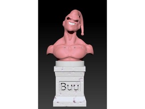 buu esculturas personagem de anime figura modelo do busto buste dragonball dragon ball z monster game estátua 3d print model - Mito3D