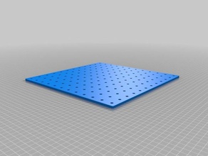 300x300 pegboard holes utility parts customized 3d print model - Mito3D
