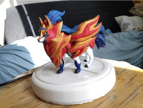 zamazenta jogos de vídeo a figura figurine lendário pokemon figuras escudo espada 3d print model - Mito3D