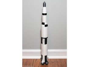 saturn v modular magnetic 1 200 scale model accurate stages multi-extrusion vehicles 3d print model - Mito3D