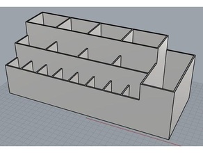 simple desk organizer household 3d print model - Mito3D