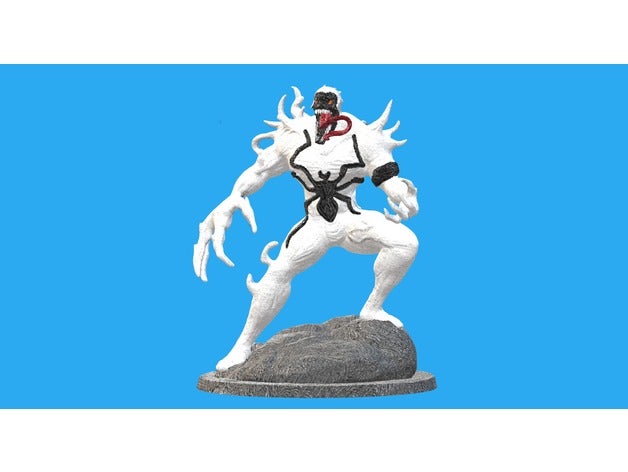 marvel anti-venom statue free part read description sculptures alien large spiderman venom villain 3D print model - Mito3D