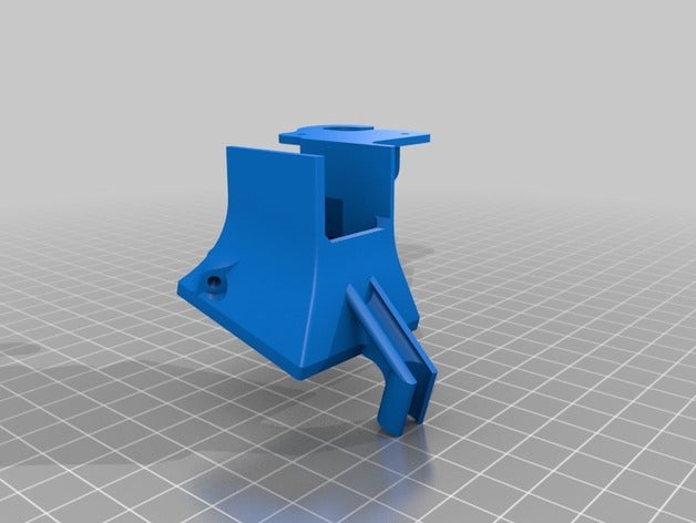 ventilateur principal corps - arrière de l'axe des x L'imprimante 3d pièces 3D print model - Mito3D