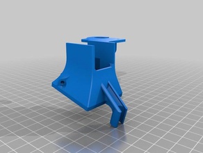 ventilateur principal corps - arrière de l'axe des x L'imprimante 3d pièces 3d print model - Mito3D