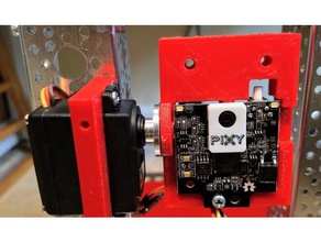 pixy2 servo mount diy pixycam Roboter 3d print model - Mito3D