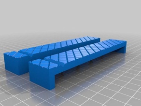 meine angepasste Schraubstock, soft-Spannbacken komplett Parametrisch tools kundengebundene 3d print model - Mito3D