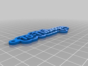 nitrogenpersonal name keychains customized 3d print model - Mito3D