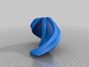 meu personalizados desenhar sinuoso vaso arte da matemática personalizado 3d print model - Mito3D