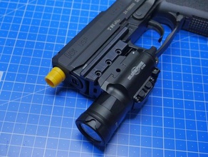 usp en vertu de rail airsoft arme à feu le l'usp 3d print model - Mito3D