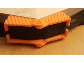 extra corner pieces lipovolt band strap clamp parts 3d print model - Mito3D