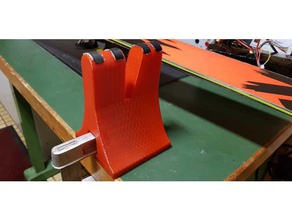 ski service holder sport & outdoors preparation waxing sports tools 3d print model - Mito3D